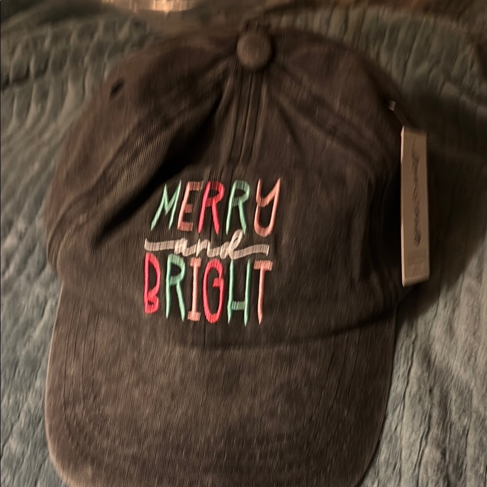 Love in Faith Unisex Merry and Bright Gray Cap Hat